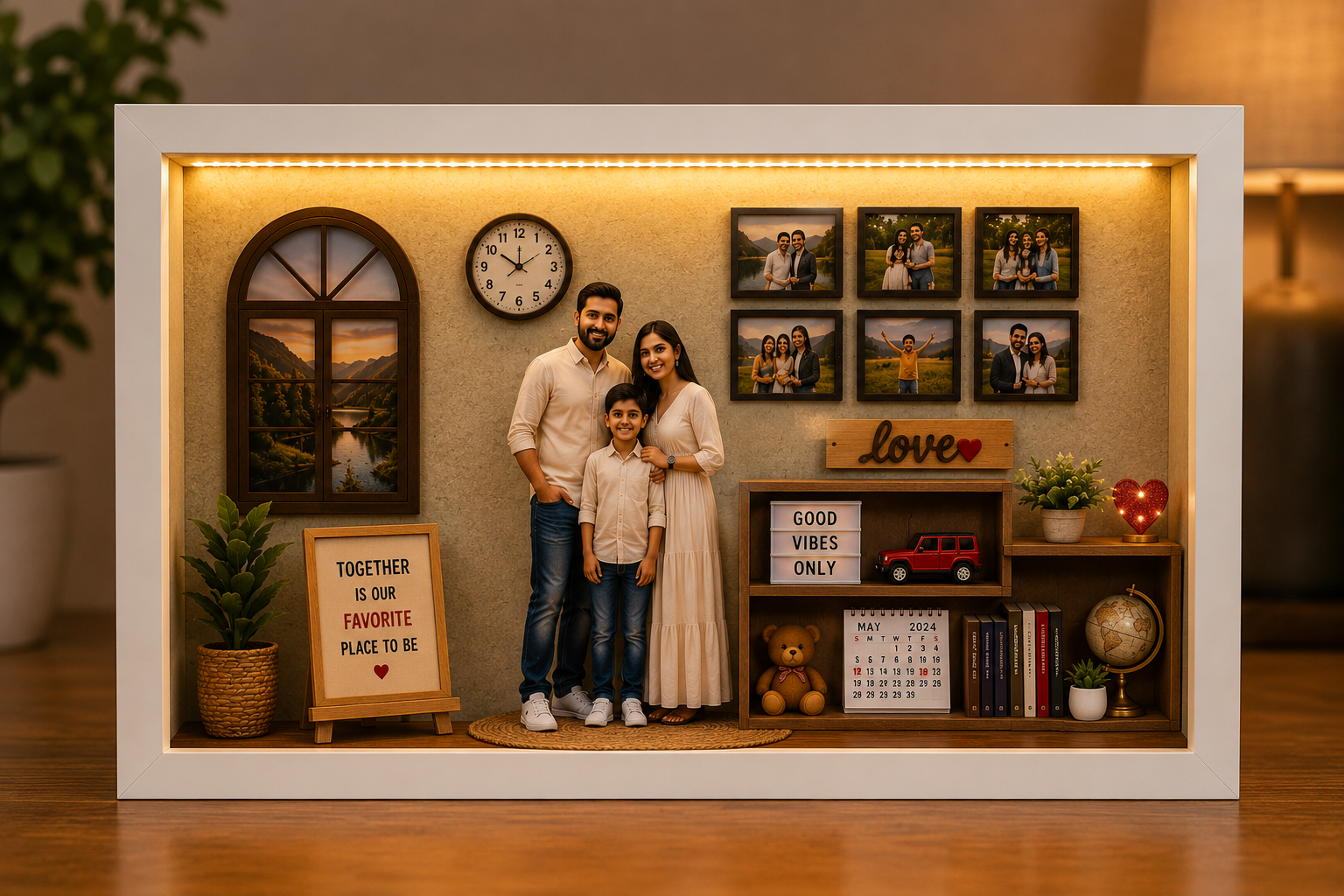 Personalized 12×18" Miniature Memory Frame