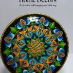 Handmade 3D Mandala Art – 14 Inch Round Wall & Table Decor with Resin Finish
