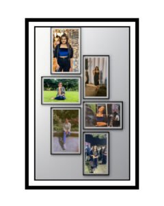 Creative photo frame collage