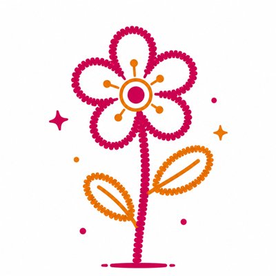 Pipe Cleaner Flower