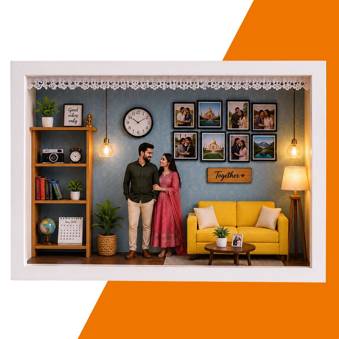 khushi kart customised miniature frame