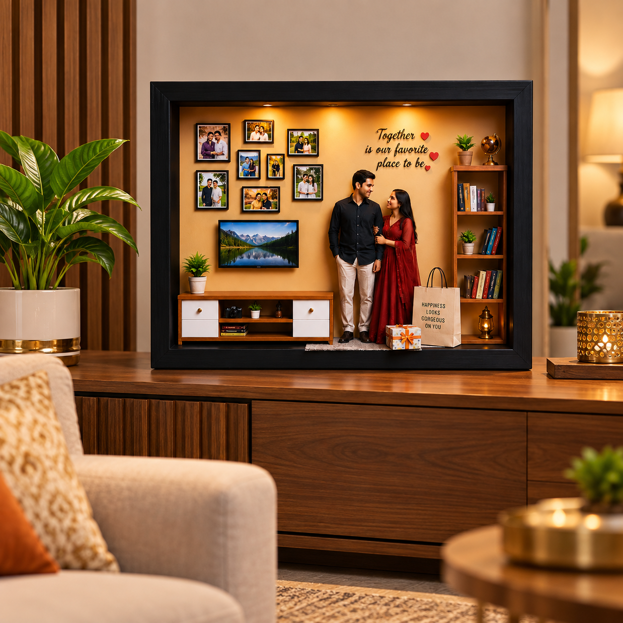 khushi kart Miniature frame